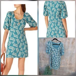 Parker Cammi cotton rayon blend fern print dress